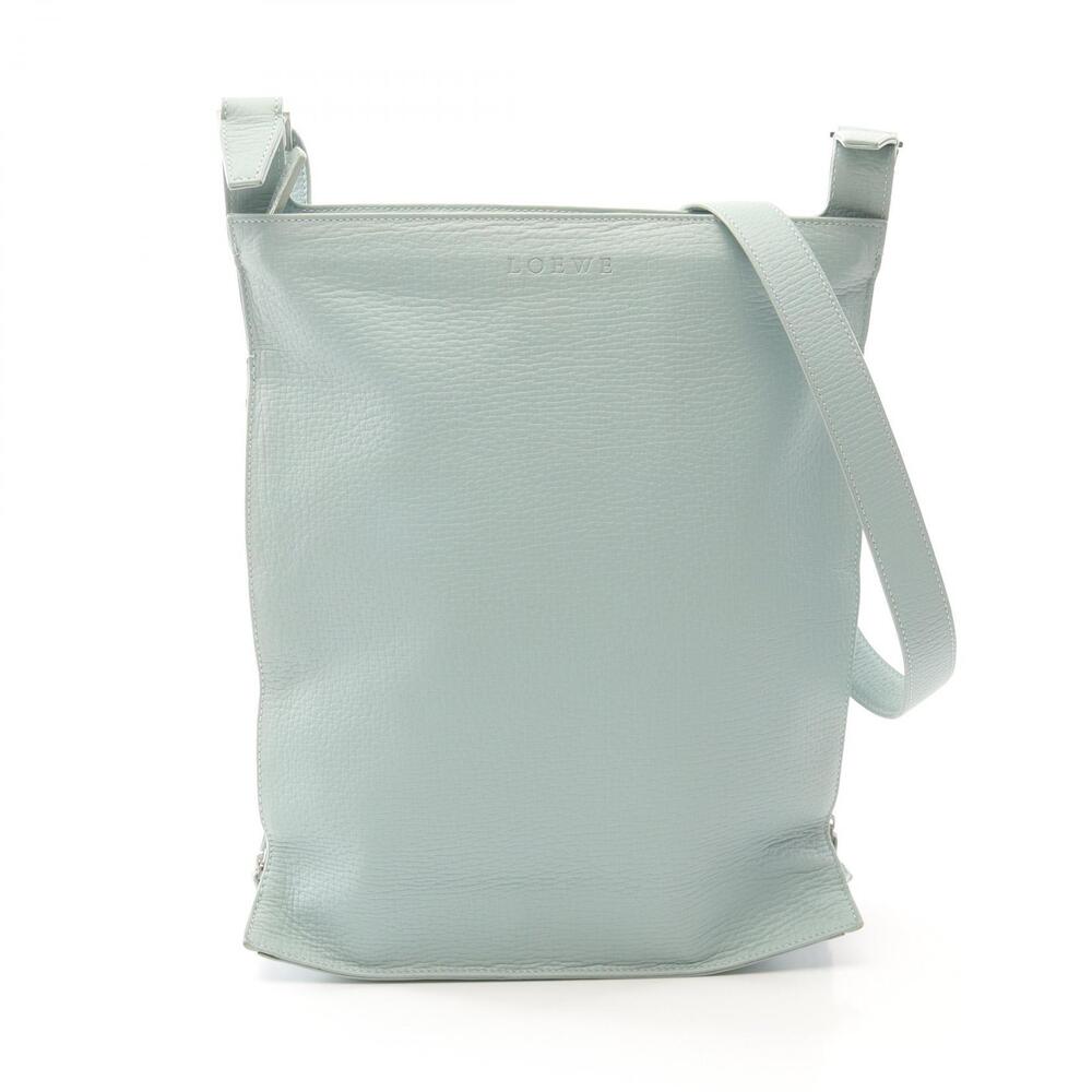 LOEWE Shoulder Bag Leather Blue
